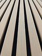 AICA SANITAIRE - Lot de 3 Panneaux Muraux Décoratifs Acoustiques Bois MDF 240x60cm Chêne clair AntiBruit, Facile à Poser - vignette