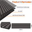 AICA SANITAIRE - Lot de 2 Panneaux Muraux Décoratifs Acoustiques Bois MDF 240x60cm Chêne noir  AntiBruit, Facile à Poser - vignette