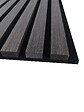 AICA SANITAIRE - Lot de 2 Panneaux Muraux Décoratifs Acoustiques Bois MDF 240x60cm Chêne noir  AntiBruit, Facile à Poser - vignette