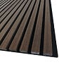 AICA SANITAIRE - Lot de 2 Panneaux Muraux Décoratifs Acoustiques Bois MDF 260x30cm Teinte chêne noyer, Facile à Poser - vignette
