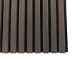 AICA SANITAIRE - Lot de 2 Panneaux Muraux Décoratifs Acoustiques Bois MDF 260x30cm Teinte chêne noyer, Facile à Poser - vignette