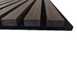 AICA SANITAIRE - Lot de 2 Panneaux Muraux Décoratifs Acoustiques Bois MDF 260x30cm Teinte chêne noyer, Facile à Poser - vignette