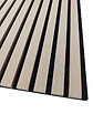 AICA SANITAIRE - Lot de 2 Panneaux Muraux Décoratifs Acoustiques Bois MDF 260x30cm Chêne naturel  AntiBruit, Facile à Poser - vignette