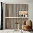 AICA SANITAIRE - Lot de 2 Panneaux Muraux Décoratifs Acoustiques Bois MDF 120x60cm Chêne clair  AntiBruit, Facile à Poser - vignette