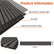 AICA SANITAIRE - Lot de 3 Panneaux Muraux Décoratifs Acoustiques Bois MDF 260x30cm Chêne noir  AntiBruit, Facile à Poser - vignette