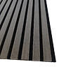 AICA SANITAIRE - Lot de 3 Panneaux Muraux Décoratifs Acoustiques Bois MDF 260x30cm Chêne noir  AntiBruit, Facile à Poser - vignette