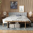 AICA SANITAIRE - Lot de 3 Panneaux Muraux Décoratifs Acoustiques Bois MDF 260x30cm Chêne foncé  AntiBruit, Facile à Poser - vignette
