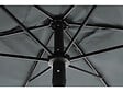 HABITAT ET JARDIN - Table et chaises de jardin avec parasol en métal "Convivia" - 4 places - Gris anthracite - vignette