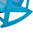 BELIANI - Fauteuil à bascule de jardin ADIRONDACK Bleu - vignette