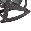 BELIANI - Fauteuil à bascule de jardin ADIRONDACK Gris foncé - vignette