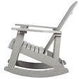 BELIANI - Fauteuil à bascule de jardin ADIRONDACK Gris clair - vignette
