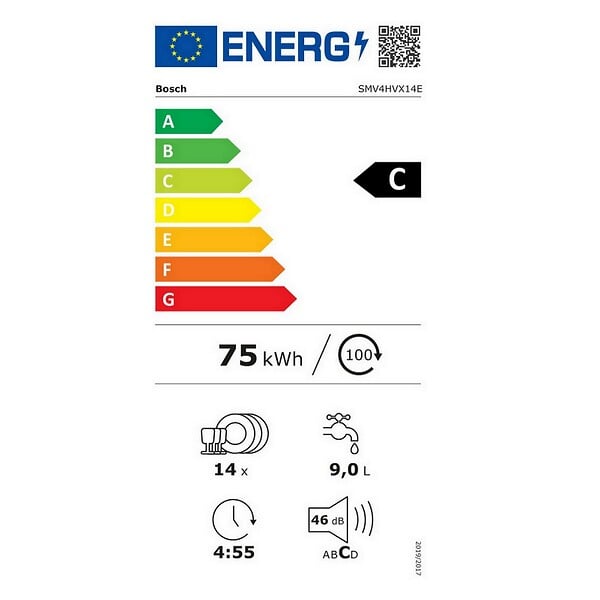 BOSCH - Lave-vaisselle 60cm 14 Couverts 46db Tout Intégrable - SMV4HVX14E - large