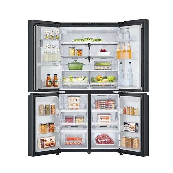 LG - Réfrigérateur Américain 91cm 645l Total No-frost Noir Acier - GMF960EV4E - large