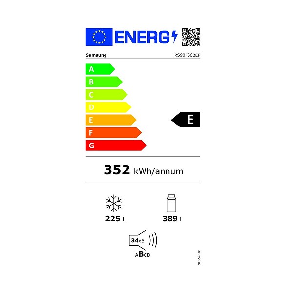 SAMSUNG - Réfrigérateur Américain 91cm 614l Ventilé - RS90F66BEF - large