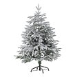 BELIANI - Sapin de Noël artificiel enneigé BASSIE 120 cm Blanc - vignette
