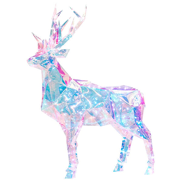 BELIANI - Décoration extérieure LED POLARIS 90 cm Renne Multicolore - large