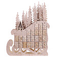 BELIANI - Décoration de Noël LED IMPALA Calendrier de l'Avent 40 cm Marron clair - vignette