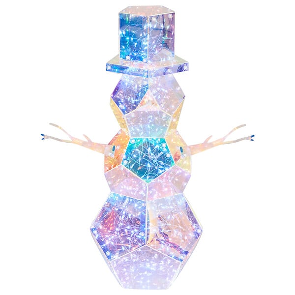 BELIANI - Décoration de Noël LED ARCTICA Bonhomme de neige 43 cm Multicolore - large