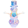 BELIANI - Décoration de Noël LED ARCTICA Bonhomme de neige 43 cm Multicolore - vignette