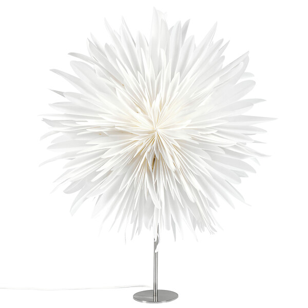 BELIANI - Décoration de Noël Lampe à poser SATOPANTH Étoile 70 cm Blanc - large