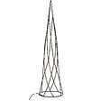 BELIANI - Lot de 2 décorations de Noël LED NEIDEN Arbre de Noël 52/38 cm Argenté - vignette