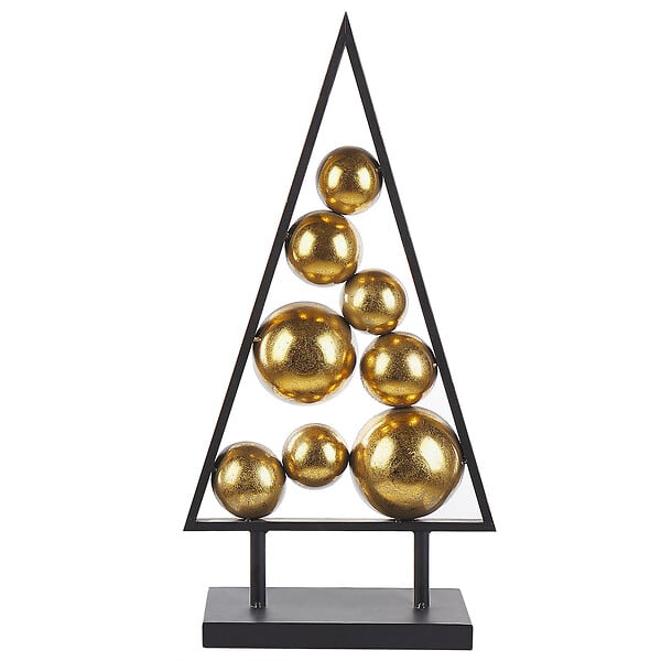 BELIANI - Décoration de Noël RANUA Arbre de Noël 65 cm Doré - large
