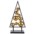 BELIANI - Décoration de Noël RANUA Arbre de Noël 65 cm Doré - vignette