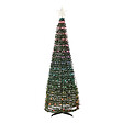 BELIANI - Décoration de Noël au sol LED intelligente avec l'application SAARLOQ Arbre de Noël 160 cm Vert - vignette