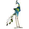 BELIANI - Statue de jardin PEACOCK Bleu - vignette
