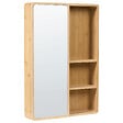 BELIANI - Armoire de toilette murale GUATAVITA 41 cm 61 cm Marron clair - vignette