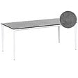 BELIANI - Table de salle à manger de jardin SOVARETO 180 cm 90 cm Effet pierre Gris foncé - vignette