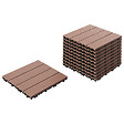BELIANI - Caillebotis ATELETA Composite bois-plastique (WPC) Marron - vignette