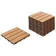 BELIANI - Caillebotis ATESSA Composite bois-plastique (WPC) Marron clair - vignette