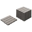 BELIANI - Caillebotis ATESSA Composite bois-plastique (WPC) Gris - vignette