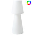 BELIANI - Lampadaire d'extérieur LED SABANAS Avec télécommande Blanc - vignette