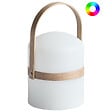 BELIANI - Lampe de table d'extérieur LED ESTERO Avec télécommande Blanc - vignette