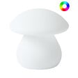 BELIANI - Lampe de table d'extérieur LED TUIRA Avec télécommande Blanc - vignette
