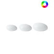 BELIANI - Lot de 3 lampes décoratives d'extérieur LED FARALLON Avec télécommande Blanc - vignette
