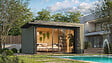 WEKA - Abri de jardin en bois Amberley 9 - Gris vert et anthracite - vignette