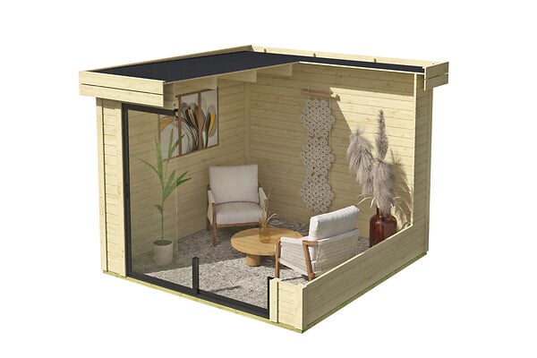 LASITAMAJA - Abri bois SCALA 1 Naturel - L.295xH.228xP.304.9cm - large