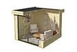 LASITAMAJA - Abri bois SCALA 1 Naturel - L.295xH.228xP.304.9cm - vignette