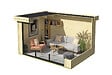LASITAMAJA - Abri de jardin bois SCALA 2 Naturel - L.400xH.228xP.280cm - vignette