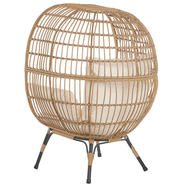 BELIANI - Chaise de jardin VEROLI Beige - large