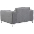 BELIANI - Ensemble de 2 fauteuils de jardin ROVIGO Tissu Gris - vignette
