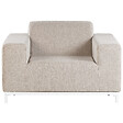 BELIANI - Ensemble de 2 fauteuils de jardin ROVIGO Tissu Beige - vignette