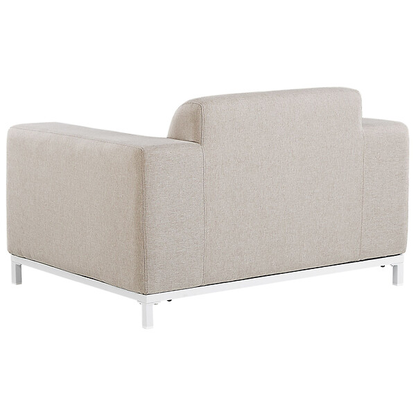 BELIANI - Ensemble de 2 fauteuils de jardin ROVIGO Tissu Beige - large
