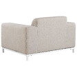BELIANI - Ensemble de 2 fauteuils de jardin ROVIGO Tissu Beige - vignette