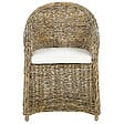 BELIANI - Lot de 2 fauteuils de jardin avec coussins SUSUA Rotin Naturel - vignette