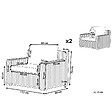 BELIANI - Ensemble de 2 fauteuils de jardin ARDEA Rotin Marron clair - vignette