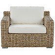 BELIANI - Ensemble de 2 fauteuils de jardin ARDEA Rotin Marron clair - vignette
